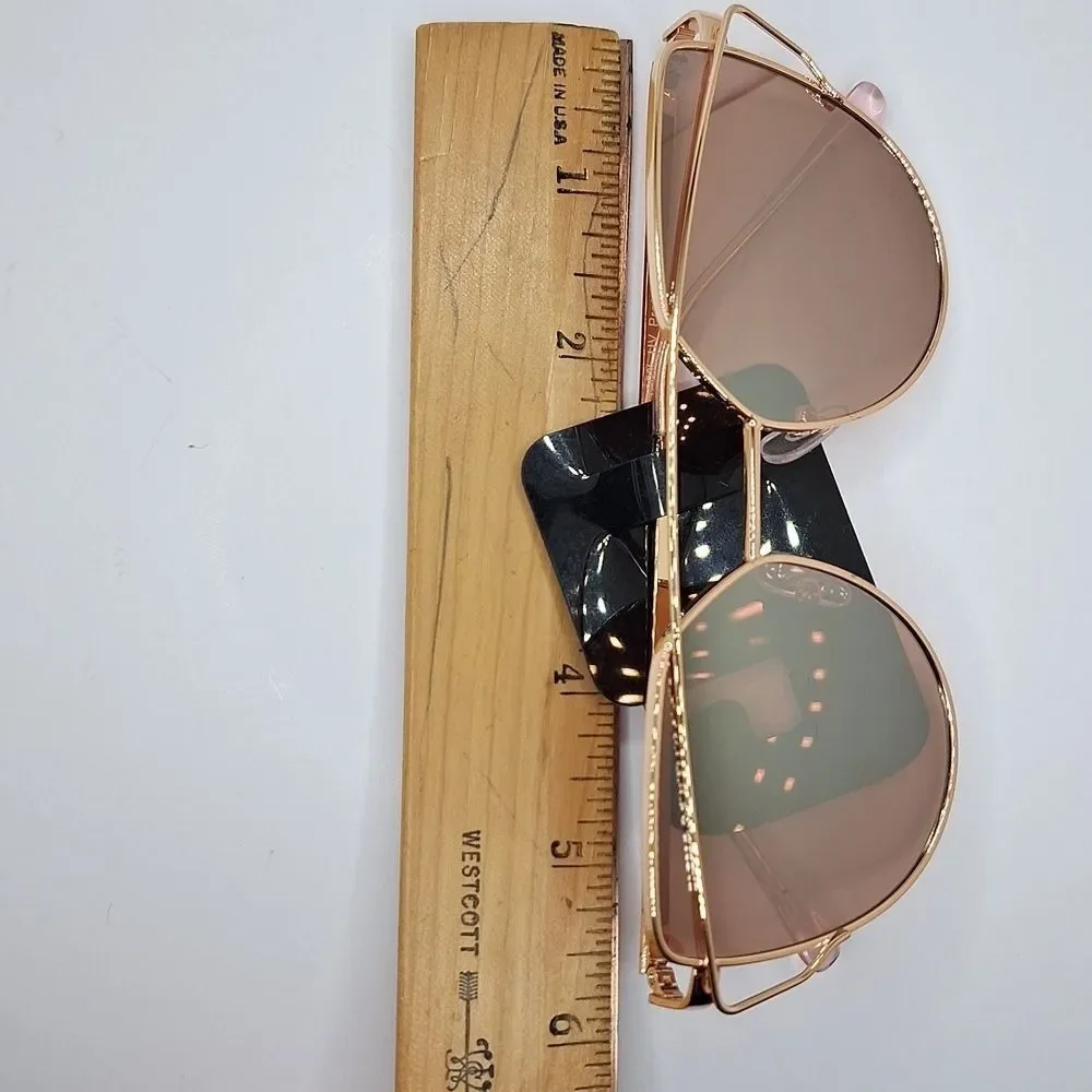 Rose gold cat eye aviator sunglasses nordstrom
